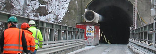 Brenner Basistunnel Erkundungsstollen Sillschlucht