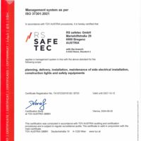 RS safetec GmbH ISO-Certificate 37301